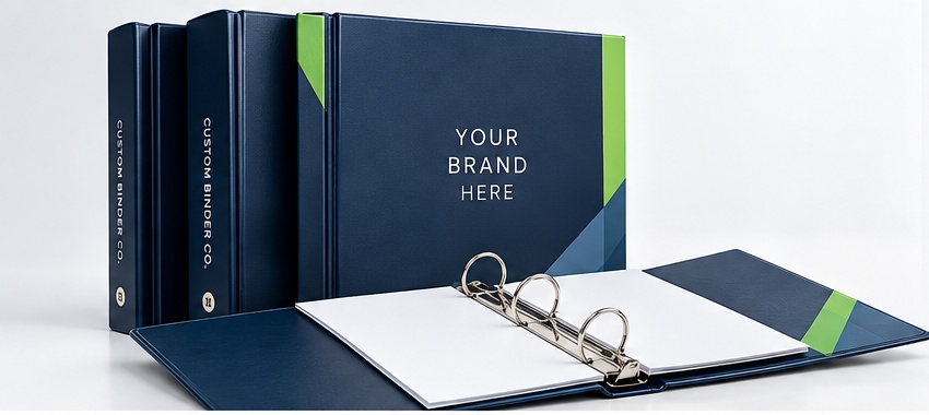 Corporate custom binder presentation